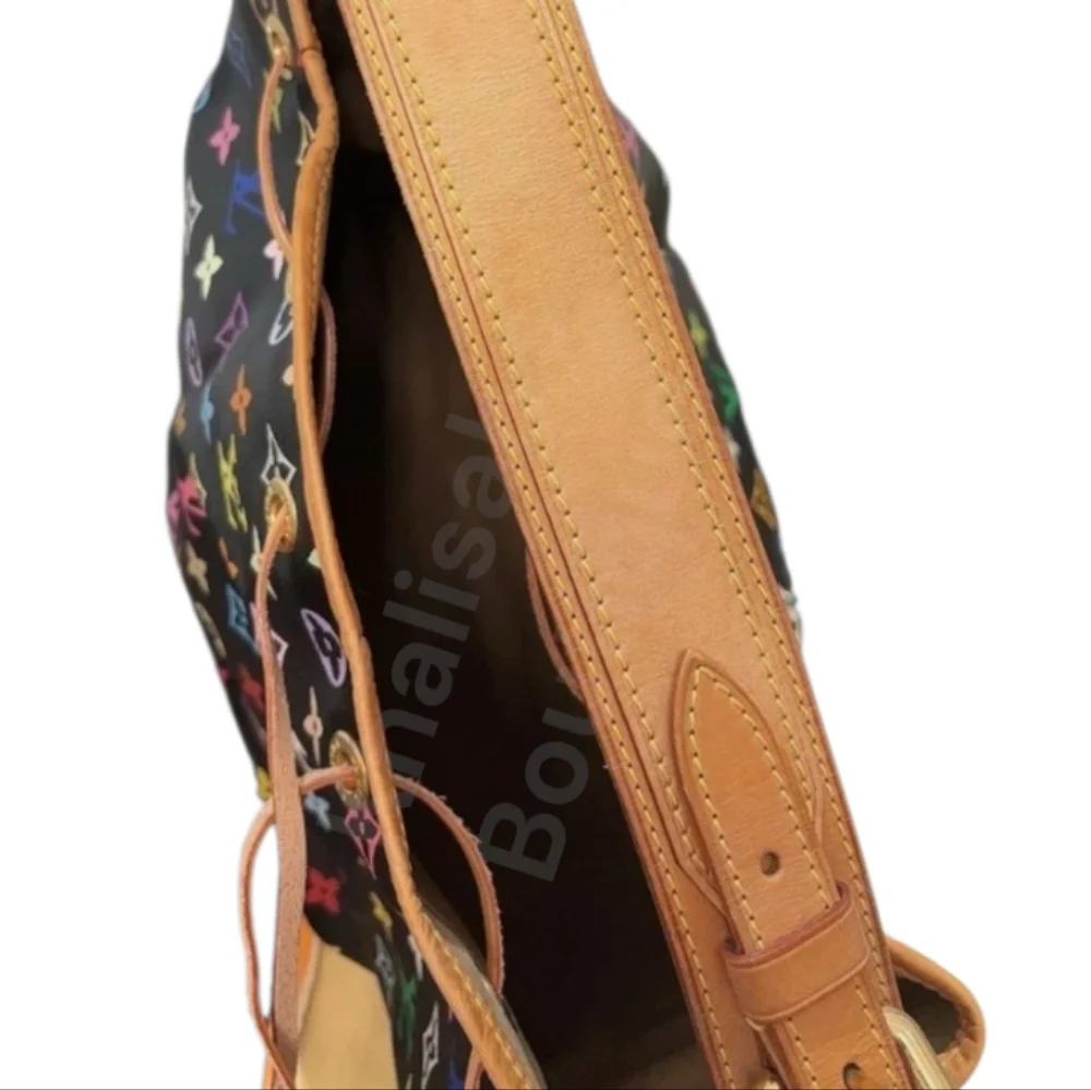 Rare Louis Vuitton LV Black Petit Noe Multicolor Monogram Bag X Takashi Murakami - Picture 11 of 16